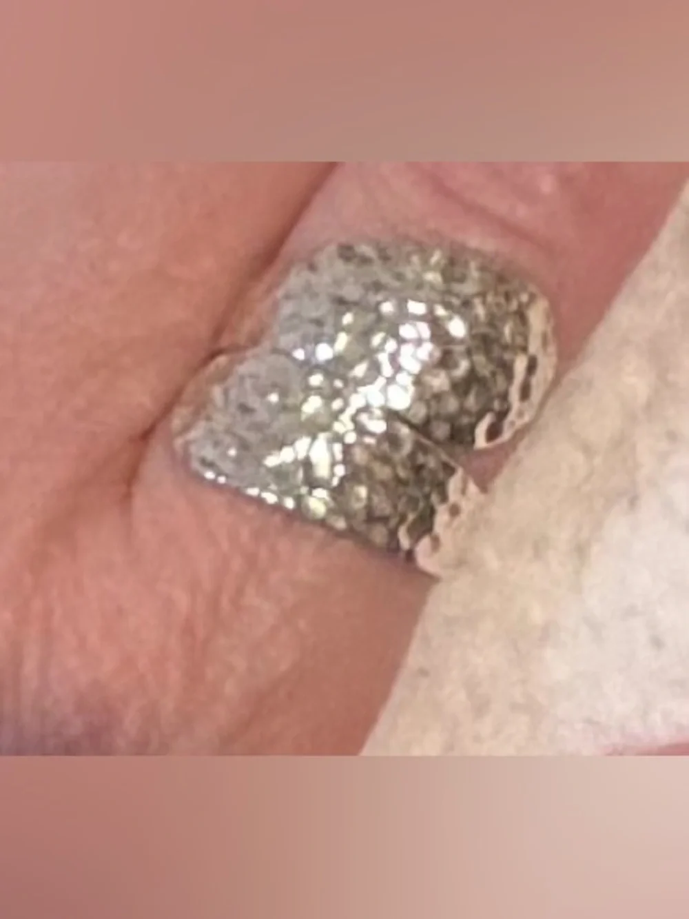 Hammered Sterling Silver Wrap Ring